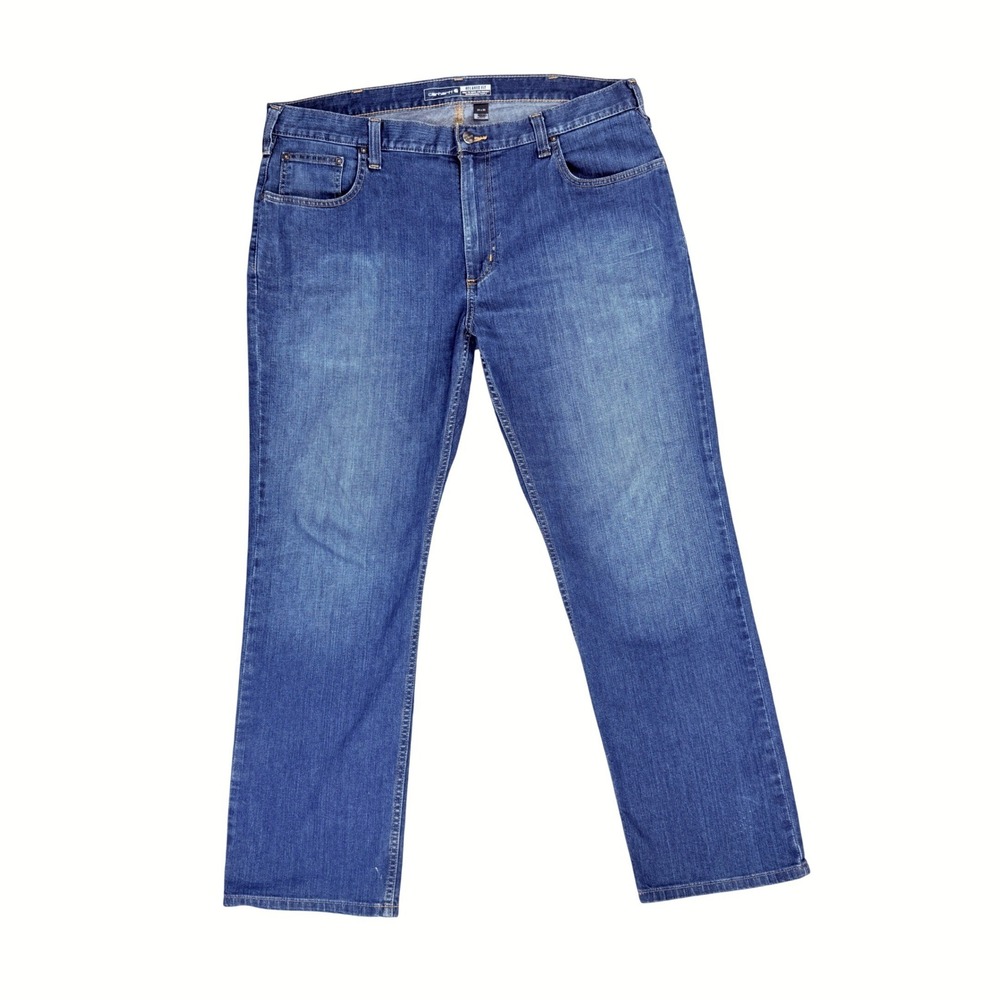 Carhartt Relaxed Fit Jeans Mens 38x30 Blue Denim Rugged Workwear Utility Outdoor